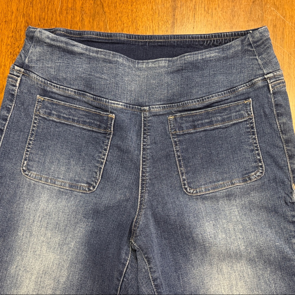 Kim Gravel Tripplelux patch pocket boot cut jeans 10P